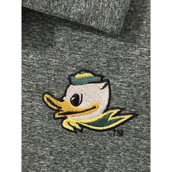 Nike Golf Oregon Ducks Dri Fit Polo Shirt Mens Large Green Short Sleeve - Picture 4 of 10